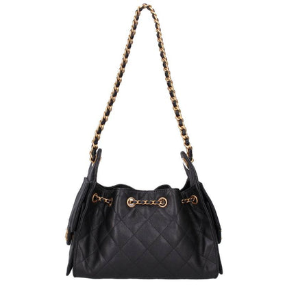 CHANEL Chanel 25 GHW Caviar Skin Chain Size ONE SIZE