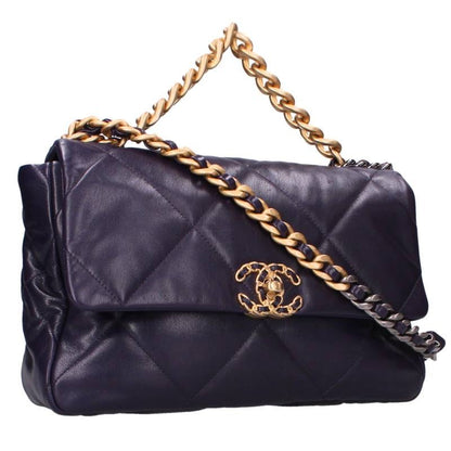 CHANEL Chanel 19 Large Lambskin Chain Shoulder Size ONE SIZE