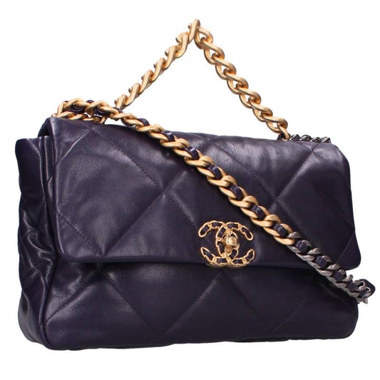 CHANEL Chanel 19 Large Lambskin Chain Shoulder Size ONE SIZE