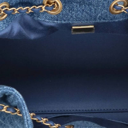 CHANEL Chanel 25 Gold Hardware Denim Chain Shoulder Bag