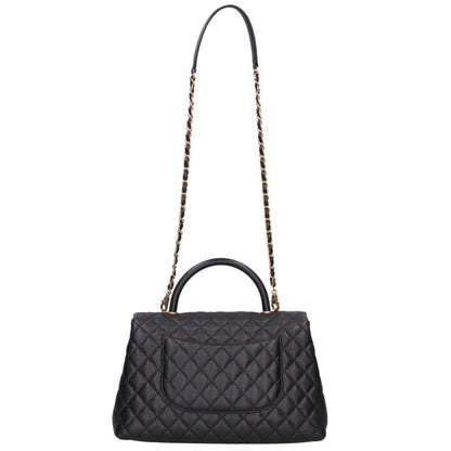 CHANEL Coco Handle 33 Caviar Skin Black/Gold Size ONE SIZE