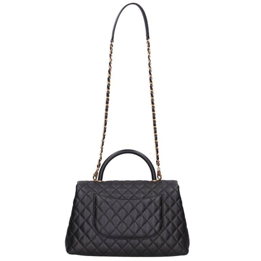CHANEL Coco Handle 33 Caviar Skin Black/Gold Size ONE SIZE