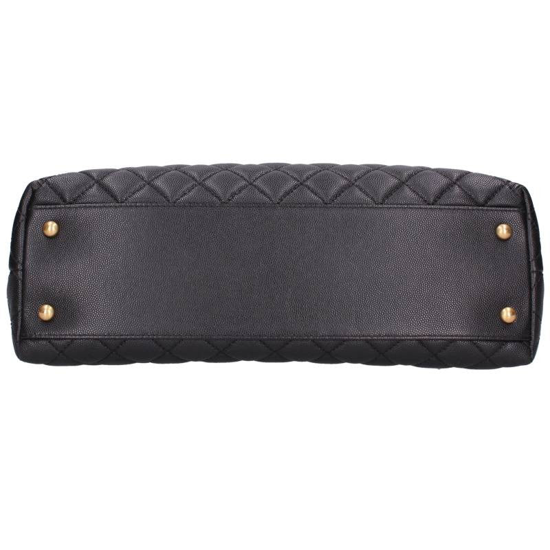 CHANEL Coco Handle 33 Caviar Skin Black/Gold Size ONE SIZE