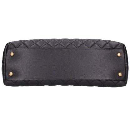 CHANEL Coco Handle 33 Caviar Skin Black/Gold Size ONE SIZE