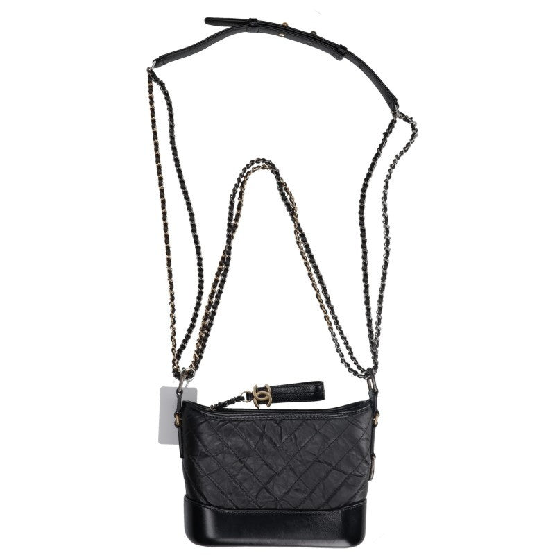 CHANEL Gabrielle Small Aged Calfskin Hobo Bag Size ONE SIZE