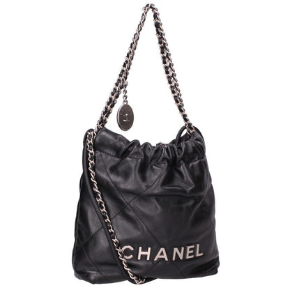 CHANEL 22 Mini Lambskin Chain Leather Bag Size 22