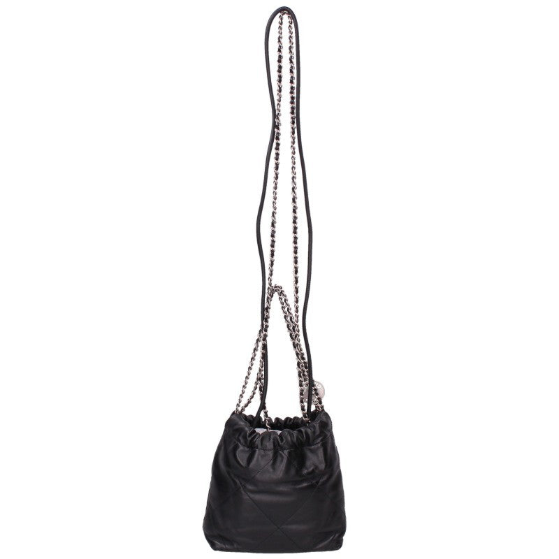 CHANEL 22 Mini Lambskin Chain Leather Bag Size 22