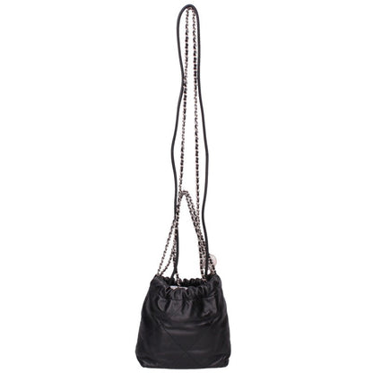 CHANEL 22 Mini Lambskin Chain Leather Bag Size 22