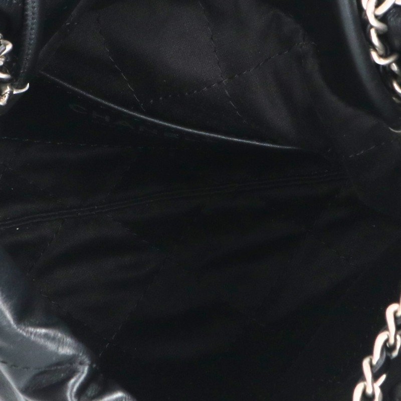 CHANEL 22 Mini Lambskin Chain Leather Bag Size 22