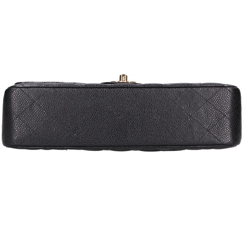 CHANEL Matelasse 25 Caviar Skin Double Flap Bag Size 25