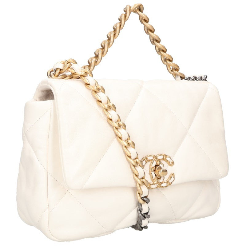 CHANEL 19 Small Gold Hardware Lambskin Bag Size ONE SIZE