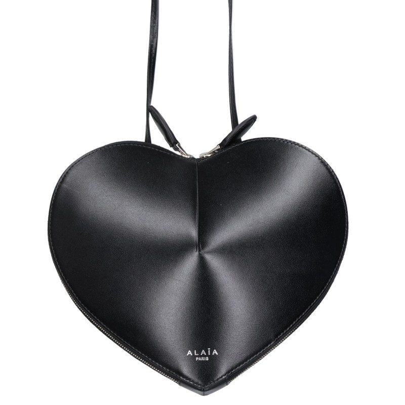 ALAIA Heart Motif Shoulder Bag Black Size ONE SIZE