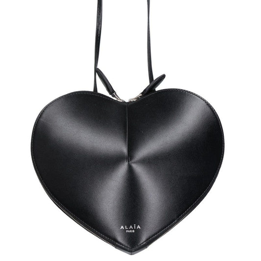 ALAIA Heart Motif Shoulder Bag Black Size ONE SIZE