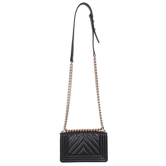 CHANEL Boy Chanel 20 Chevron Caviar Skin Bag Multi Size 20