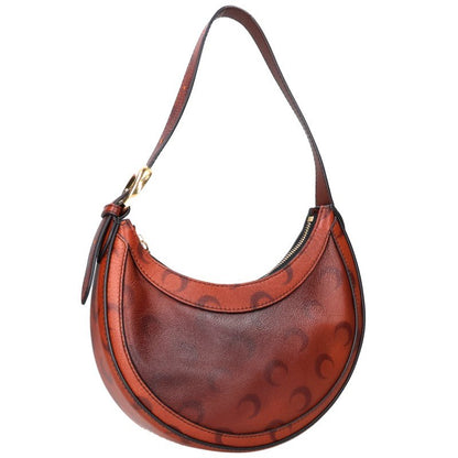 Marine Serre Airbrush Moon Shoulder Bag Brown Size ONE SIZE