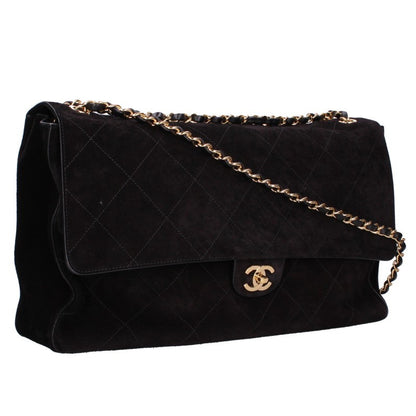 CHANEL Matelasse Suede Calfskin Gold Bag Multi Size ONE SIZE