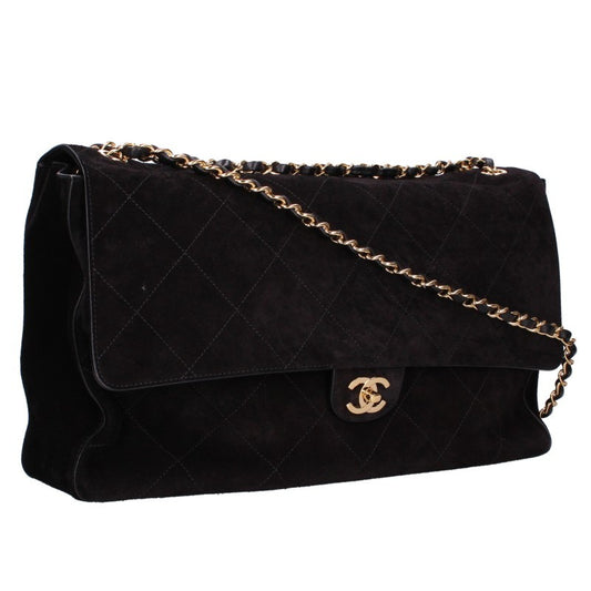 CHANEL Matelasse Suede Calfskin Gold Bag Multi Size ONE SIZE