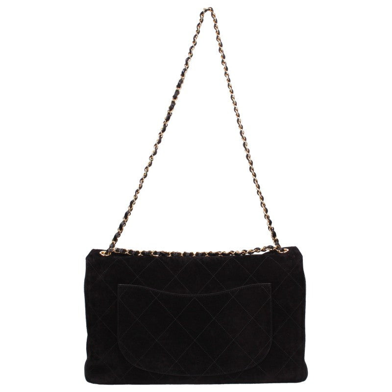 CHANEL Matelasse Suede Calfskin Gold Bag Multi Size ONE SIZE