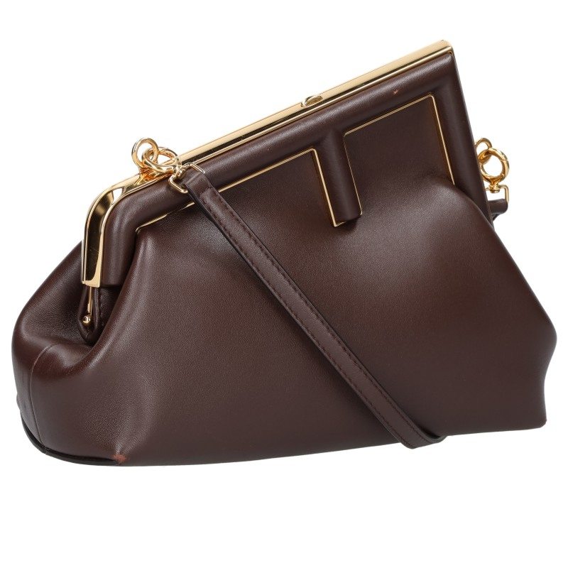 FENDI First Small Brown Shoulder Bag Size ONE SIZE