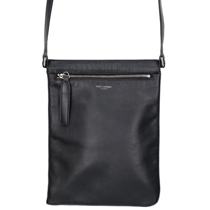 SAINT LAURENT PARIS Logo Crossbody Bag Black Size ONE SIZE