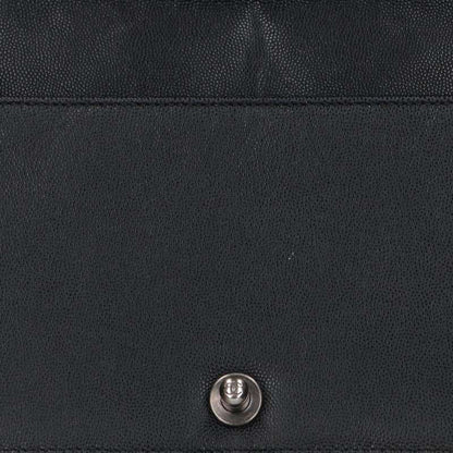 CHANEL Boy Chanel 25 Caviar Skin Chain Shoulder Bag Size 25