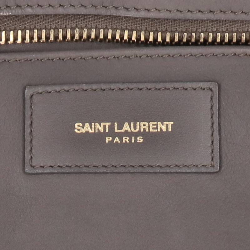 SAINT LAURENT PARIS Y Line Petit Bag Gray/Gold Size ONE SIZE