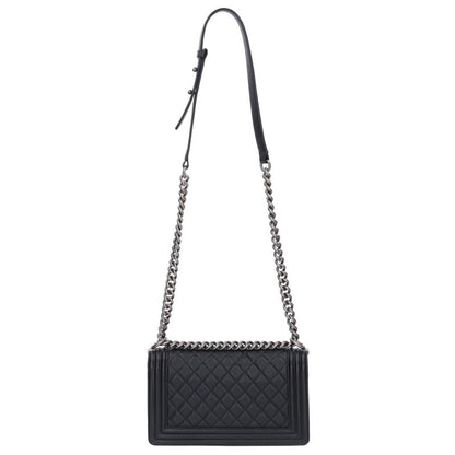 CHANEL Boy Chanel 25 Caviar Chain Shoulder Bag Multi Size 25
