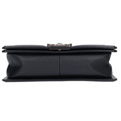 CHANEL Boy Chanel 25 Caviar Chain Shoulder Bag Multi Size 25