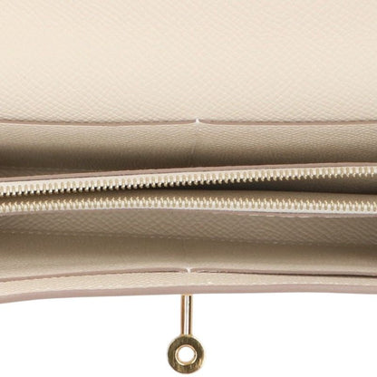 HERMES Kelly Wallet To Go Veau Bag Craie