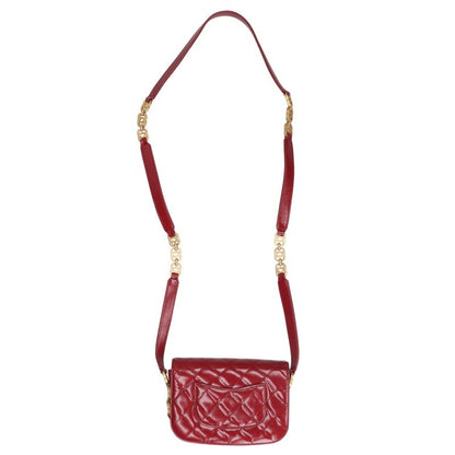 CHANEL Matelasse Shiny Calfskin x Gold Shoulder Bag