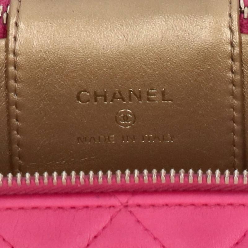 CHANEL Matelasse Vanity Chain Pink Gold Shoulder Bag