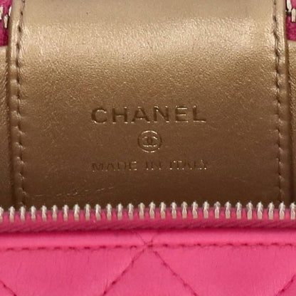 CHANEL Matelasse Vanity Chain Pink Gold Shoulder Bag