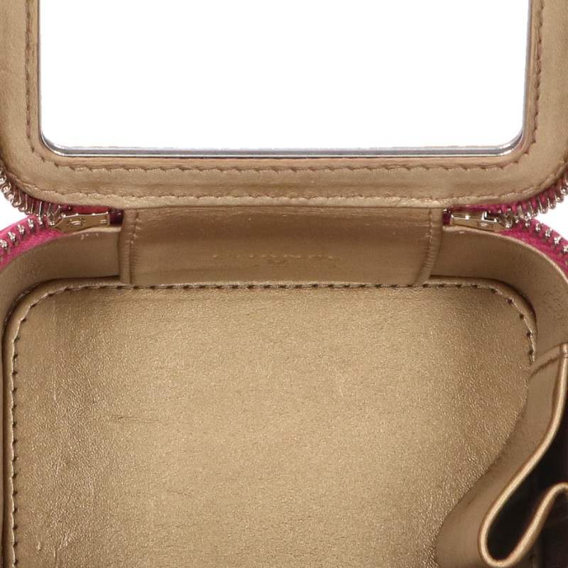 CHANEL Matelasse Vanity Chain Pink Gold Shoulder Bag
