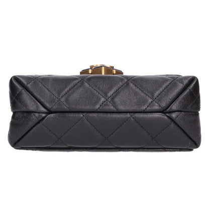 CHANEL Matelasse Lambskin Chain x Gold Shoulder Bag