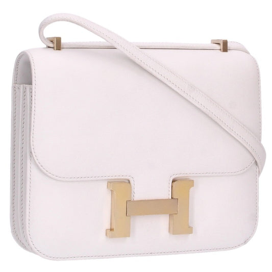 HERMES Constance 3 Mini 18 Swift Bag White
