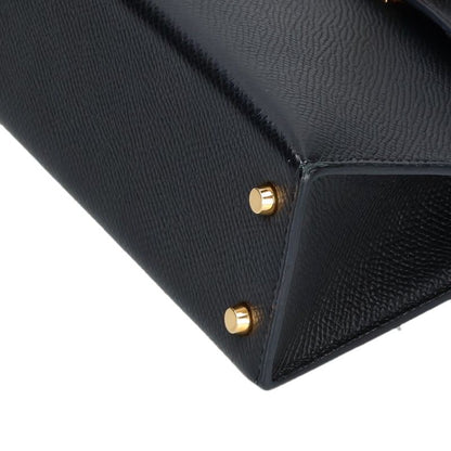 HERMES Mini Kelly Veau Epsom x Gold Shoulder Bag