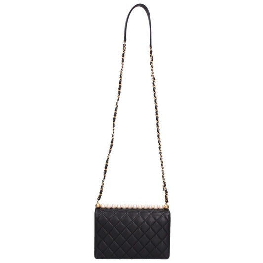 CHANEL Matelasse Pearl Bag Blk/Gld