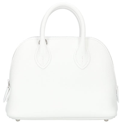 HERMES Bolide 1923 Mini Evercolor White Silver Shoulder Bag