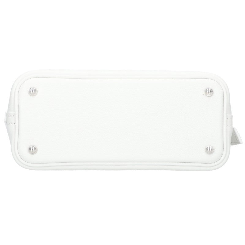 HERMES Bolide 1923 Mini Evercolor White Silver Shoulder Bag