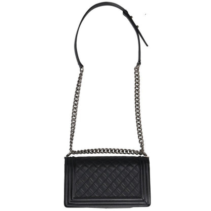 CHANEL Boy Chanel 25 Caviar Skin Chain Shoulder Bag