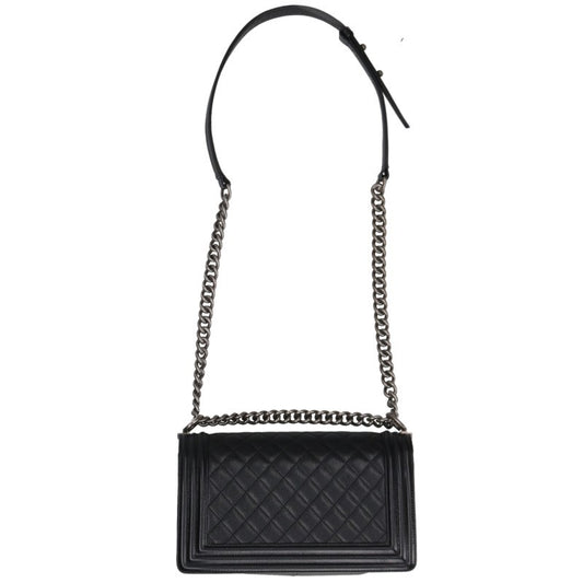 CHANEL Boy Chanel 25 Caviar Skin Chain Shoulder Bag