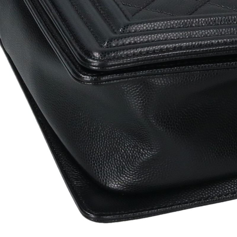 CHANEL Boy Chanel 25 Caviar Skin Chain Shoulder Bag