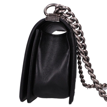 CHANEL Boy Chanel 25 Caviar Skin Chain Shoulder Bag