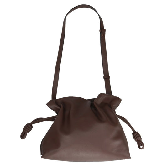 LOEWE Flamenco Clutch Medium Brown Gold