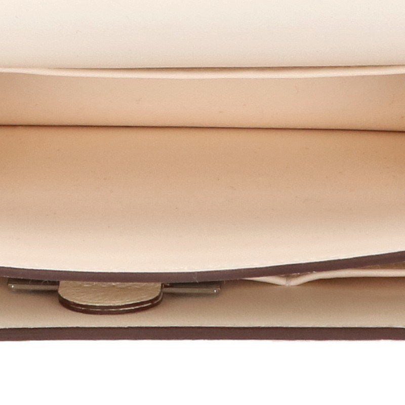 HERMES Constance 3 Mini Miroir Ostrich White Silver Shoulder Bag