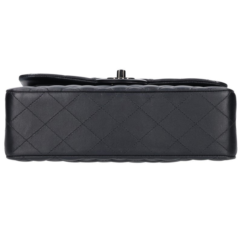 CHANEL Matelasse 23 So Black Double Flap Bag Black