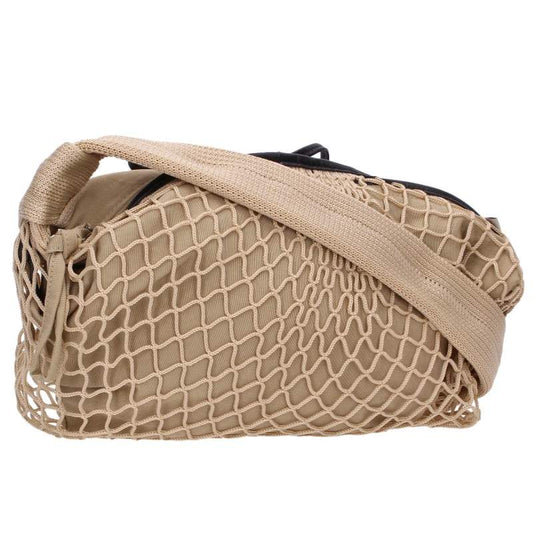 LEMAIRE Fortune Croissant Net Light Beige Shoulder Bag