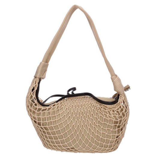 LEMAIRE Fortune Croissant Net Light Beige Shoulder Bag