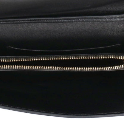 THEROW Leather Envelope Shoulder Bag Black