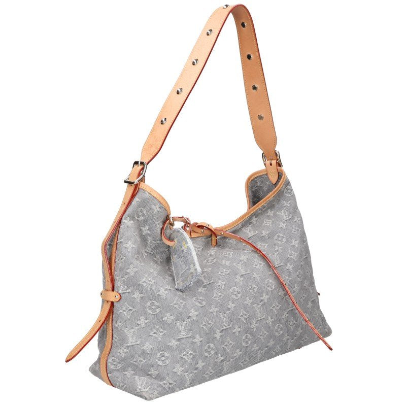 LOUISVUITTON LV Remix Monogram Denim Shoulder Bag Size MM